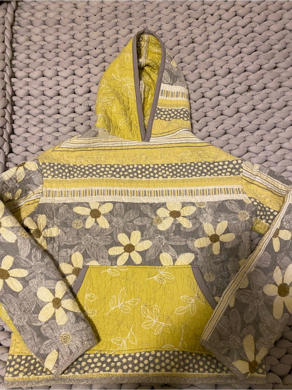 Hand-made quilt hoodie